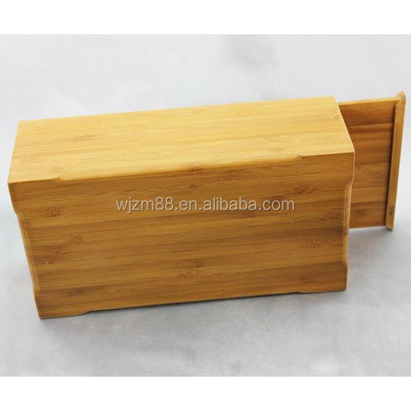 wholesale bamboo box with pull cover bamboo storage box with removable lid bamboo box for kitchen