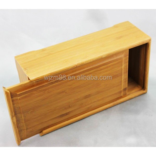 wholesale bamboo box with pull cover bamboo storage box with removable lid bamboo box for kitchen