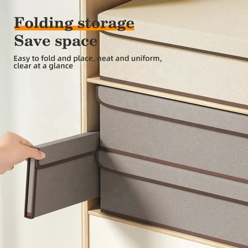 yuyang Wardrobe Clothes Organizer Drawer Organizer Storage Box for Clothes Bra Panty for Women Foldable Socks Bra Storage Boxes
