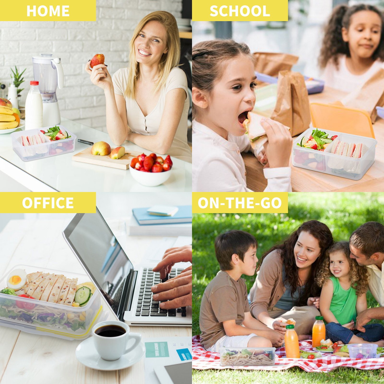 Custom PP Food Grade Tamper Proof Fruit Fridge Preparation Plastic Fresh Keeping Box Freezer Containers For Food Storage