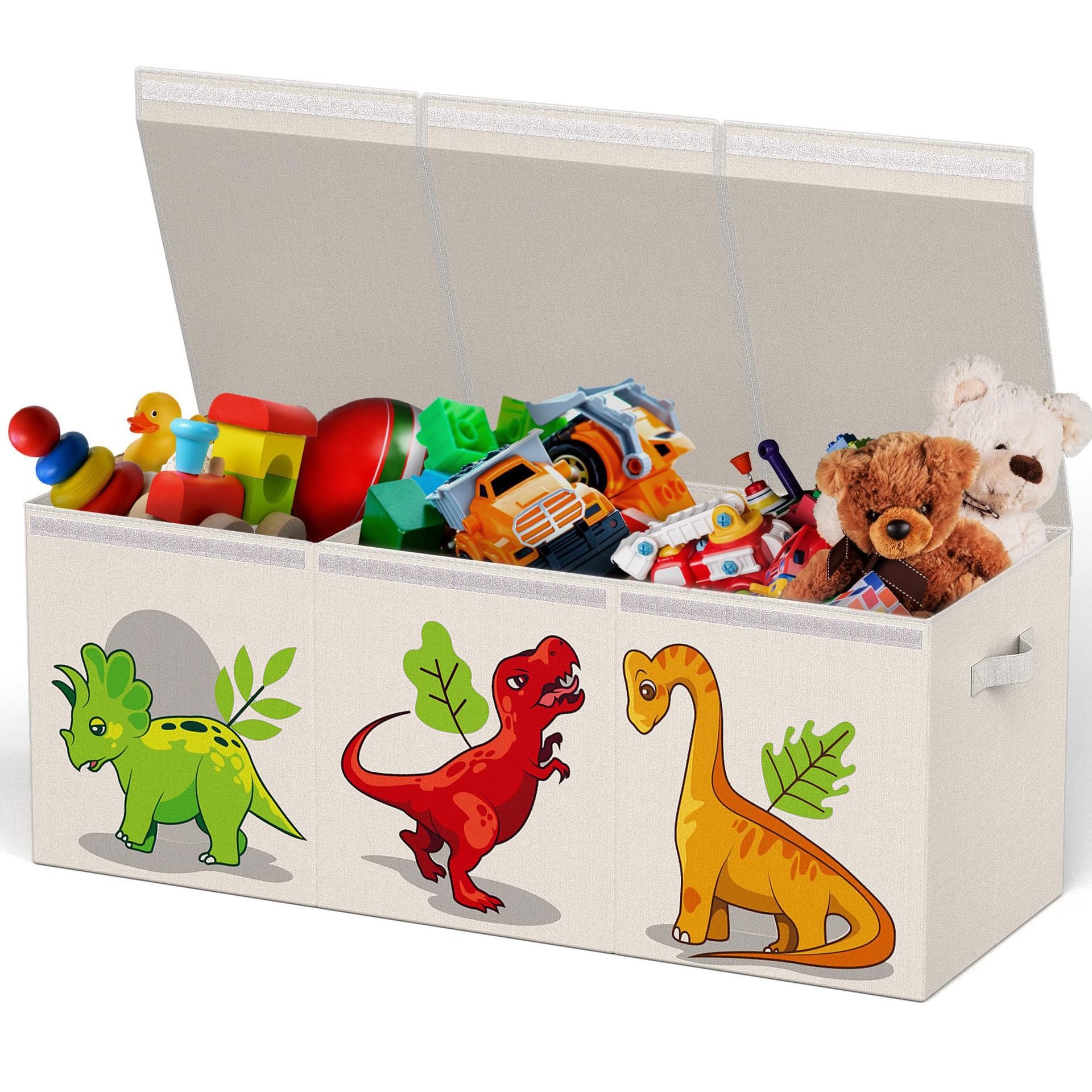 High quality Low Price Cartoon Fabric Toy Chest Custom Pattern Large Capacity Foldable Toy Storage Box