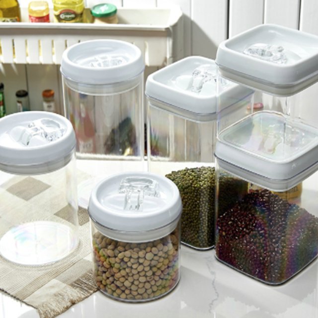 Food Storage Box Sets BPA Free Rectangle Plastic Food Storage Container Set Refrigerator Storage Bins Useful Box