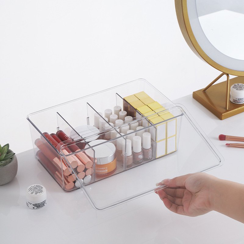 Stackable Fridge Snacks Drink Storage Box Clear Refrigerator Food Container Fridge Organizer With Divider
