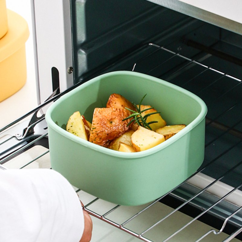 REFINE New Design Silicone Food Container Heat Resistant Non-stick Food Grade Silicone Lunch Bento Box compartment lunch box