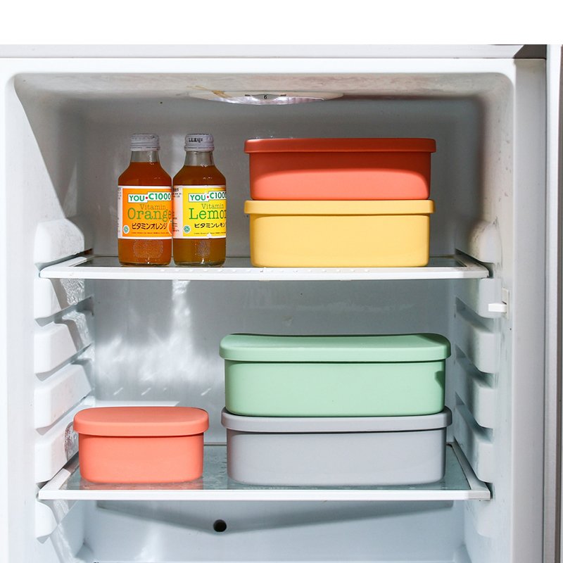 REFINE New Design Silicone Food Container Heat Resistant Non-stick Food Grade Silicone Lunch Bento Box compartment lunch box