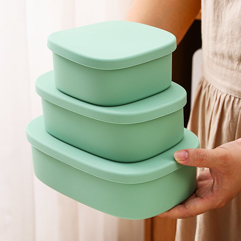 REFINE New Design Silicone Food Container Heat Resistant Non-stick Food Grade Silicone Lunch Bento Box compartment lunch box