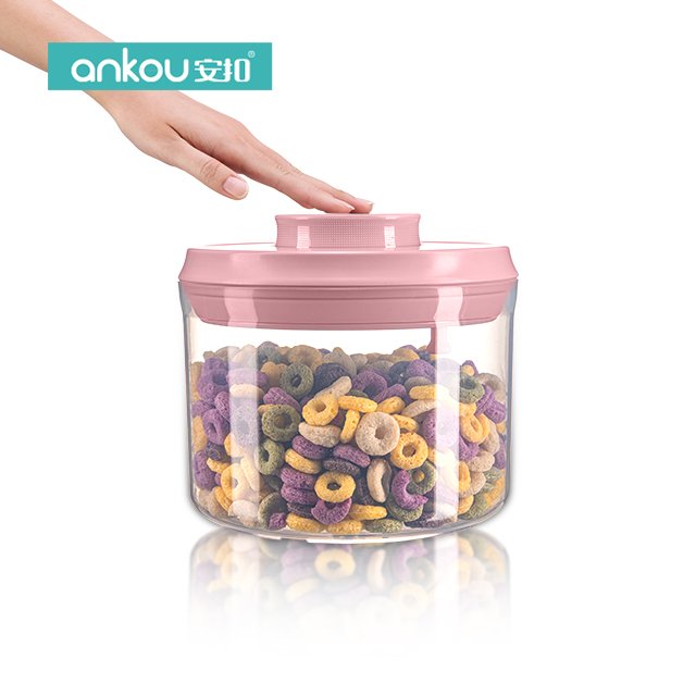 Best Seller ankou Kitchen Dry Food Storage High Clear China Wholesale Food Storage Containers with Lids For Cereal Snack Coffee