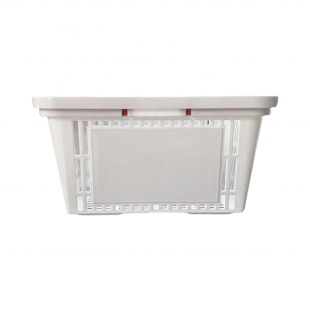 Crate with Handles Custom Plastic Basket Organizing Storage for Kitchen Bathroom Car Shopping Basket Medicine Milk Storage