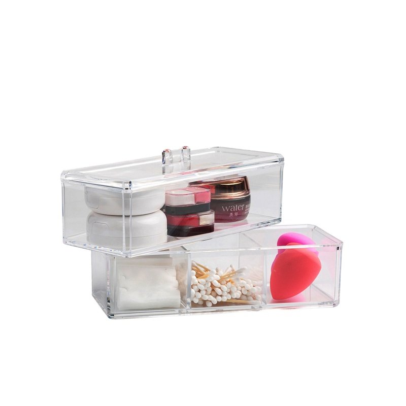 Wholesale Storage Acrylic Cosmetic Storage Box Make Up Brush Holder Acrylic Organizer Box
