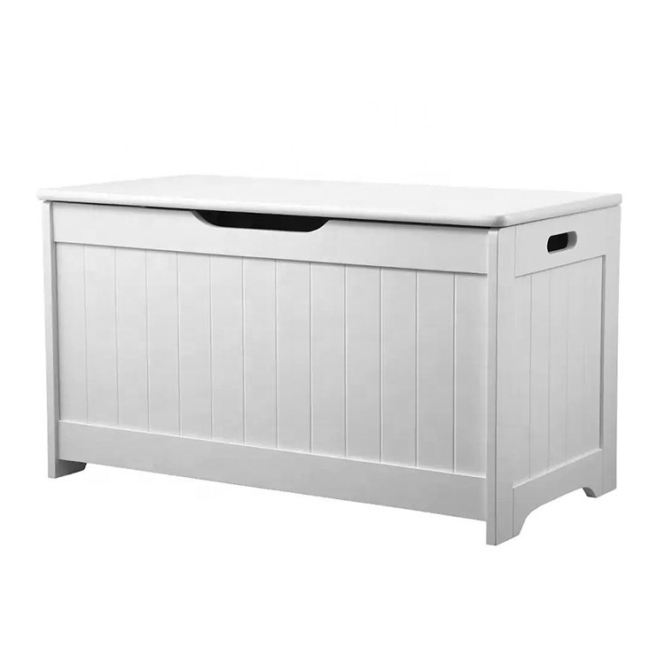 Factory wholesale Baby Room Organizer Wood MDF Children Kid Toy Storage Box with Bench, wooden toy storage chest box with lid