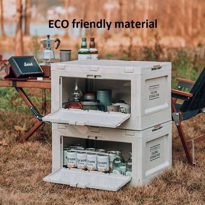 Anjuny Side Door open cloth organizer outdoor Camping garden foldable storage box folding box