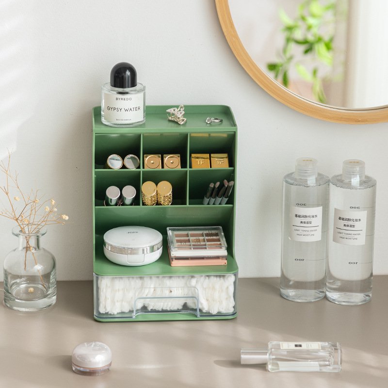 Slant insert storage box desktop drawer pencil holder home cosmetics storage rack student dormitory multifunctional storage box