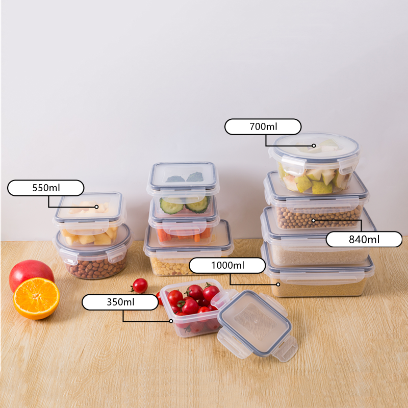 12 Sets microwaveable crisper airtight meal prep bento salad box plastic food storage container