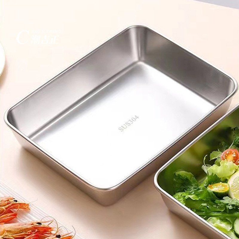 New Kitchen Food Storage Box Stainless Steel Material High Temperature Resistant Food Storage Box
