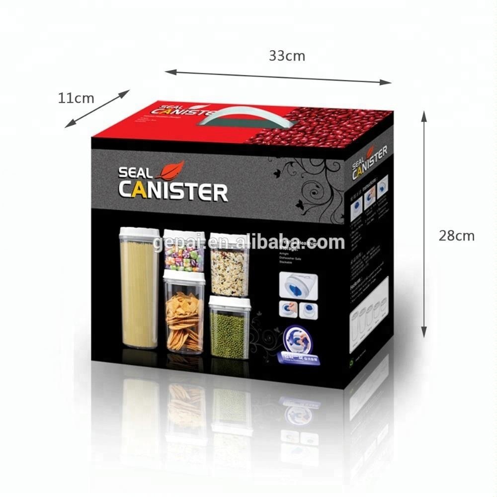 BPA free reusable leak proof plastic food storage container set