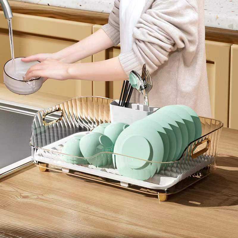 Storage Box Cardboard Ornament Storage Boxes multipurpose Kitchen Rack Organizers Dish Drainer with Cup Holder