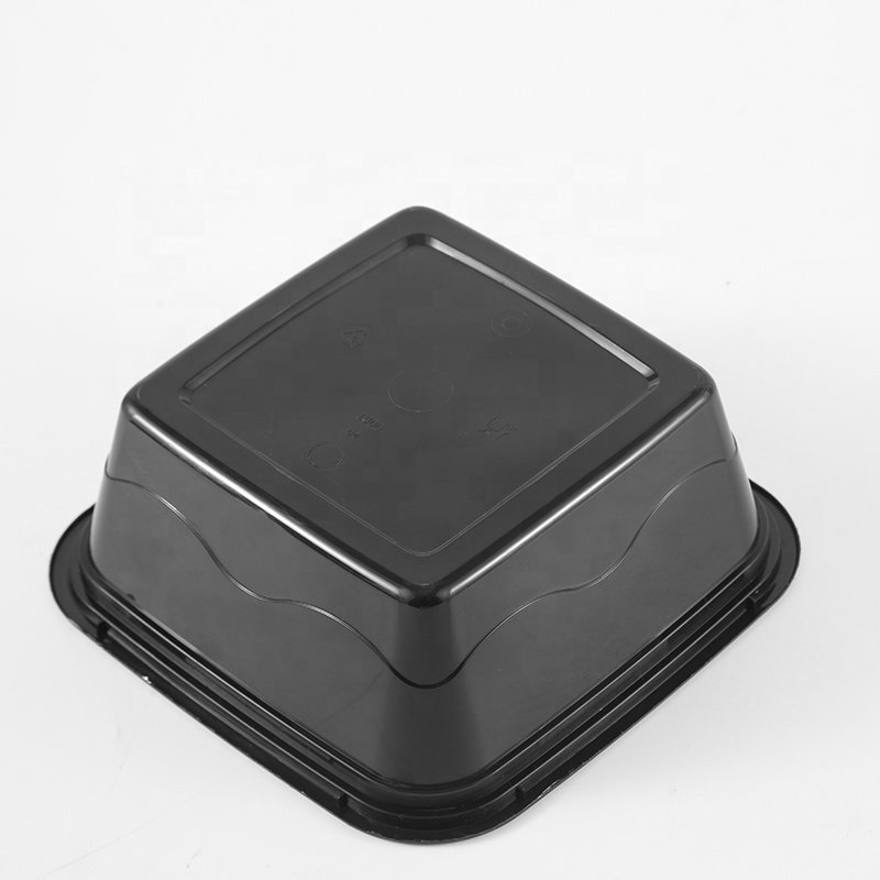Hot selling disposable square small plastic containers,disposable lunch fast food box with Lid