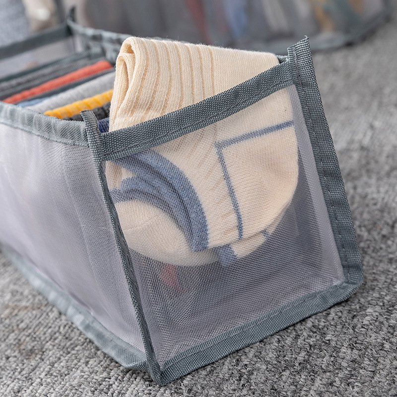 Thickened 2-in-1 storage box for clothing, socks, underwear and ties,Large capacity Collapsible storage box for girls