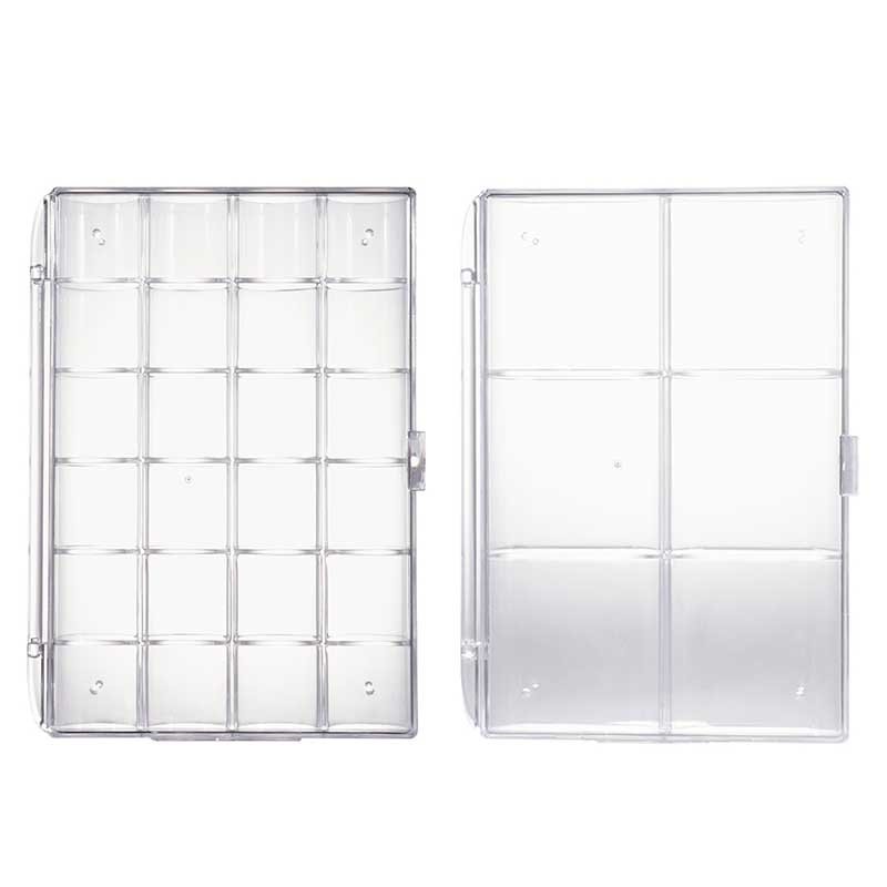 Earrings jewelry storage box Jewelry earrings necklace accessories box multi-cell organizer clear storage box