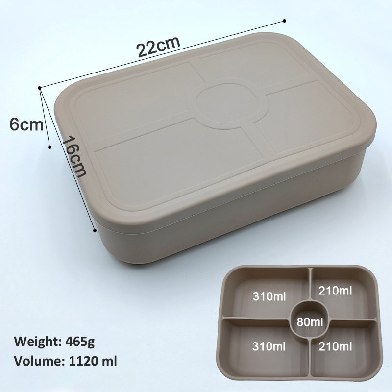 Food storage container kids school leakproof dishwasher safe multiple 5 compartment lunch box