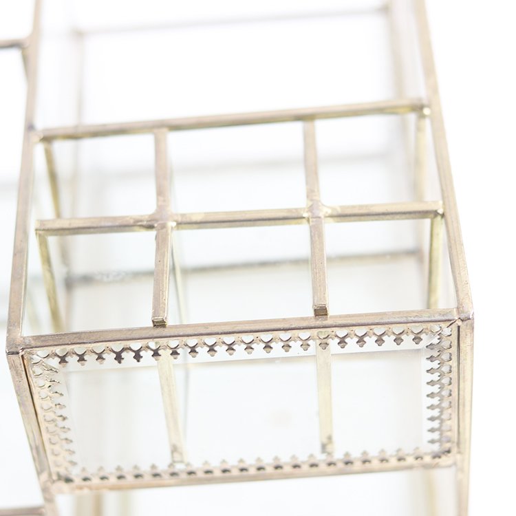 Much Compartments New Design Perfume Glass makeup organization storage box