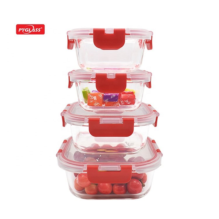 24-Piece Superior Glass food storage containers with lids 100% Leakproof Glass Meal-Prep Containers