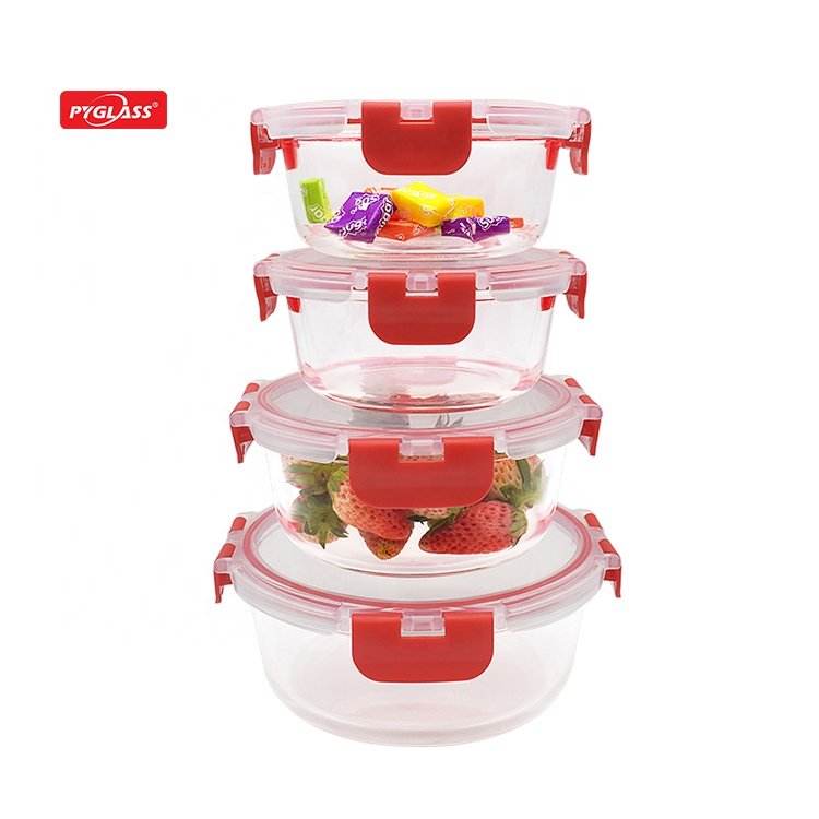 24-Piece Superior Glass food storage containers with lids 100% Leakproof Glass Meal-Prep Containers