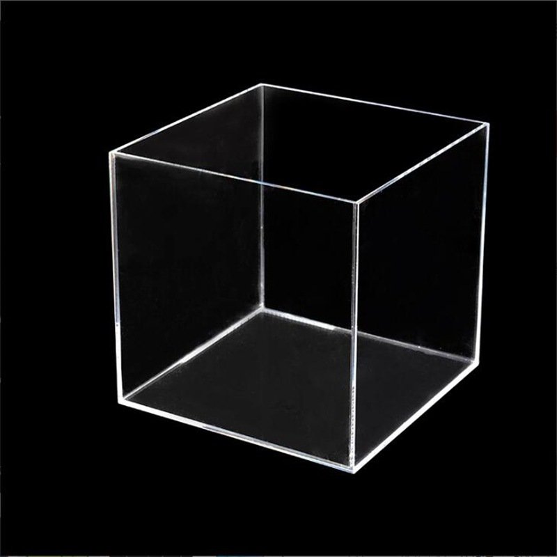 Square Transparent Eco-Friendly Acrylic Candy Storage Box Perspex Organizer for Display Kitchen Gift Wedding Candy Gift Box
