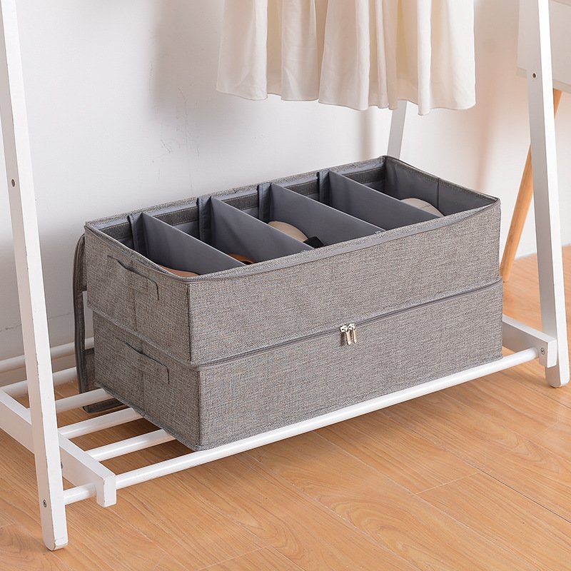 MTS Great Space Saver for Your Closet, Underbed Storage Solution for Kids Men & Women Fabric Shoe Storage Box