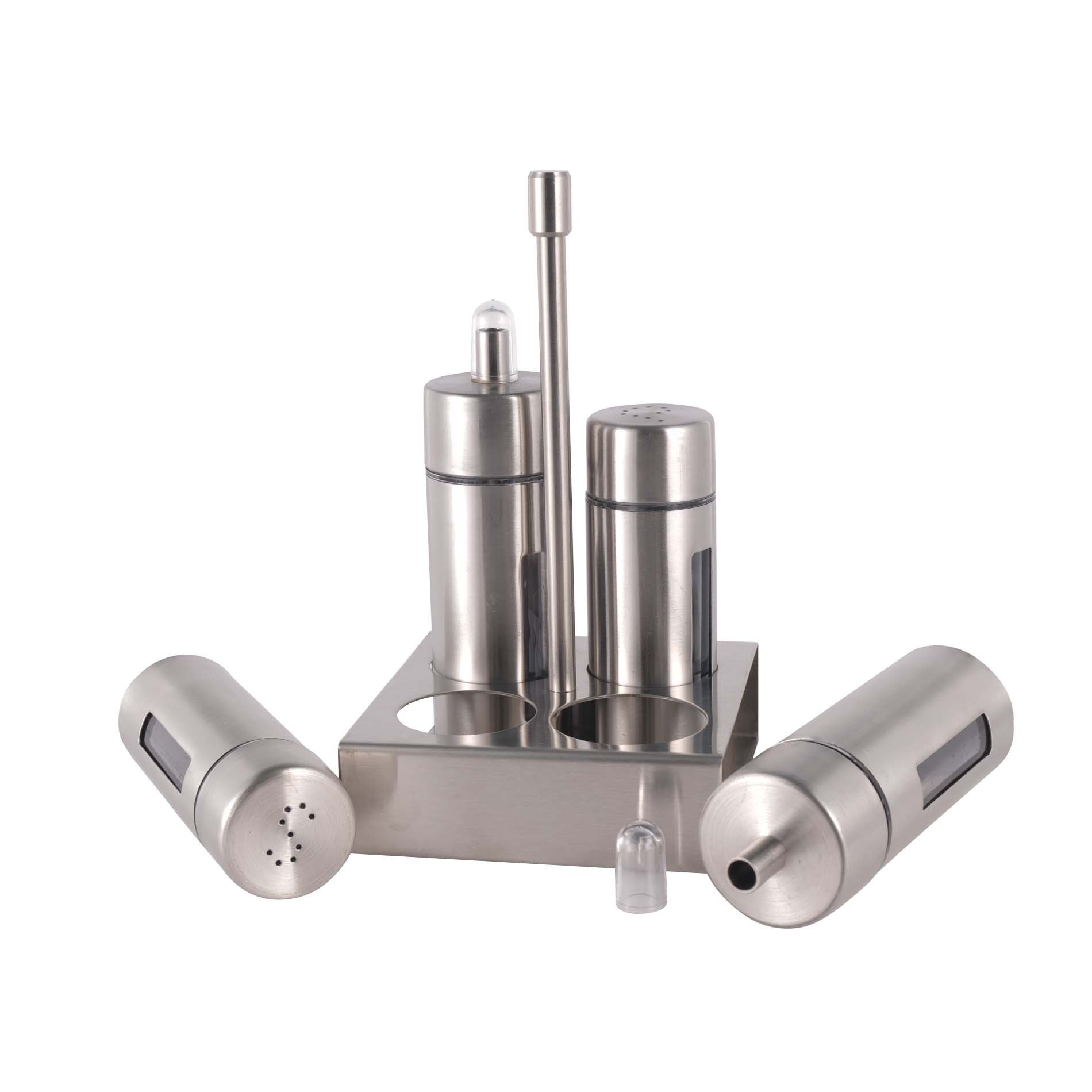 Stainless Steel Salt & Pepper Shaker Economical and Practical Kitchen Spice Jar