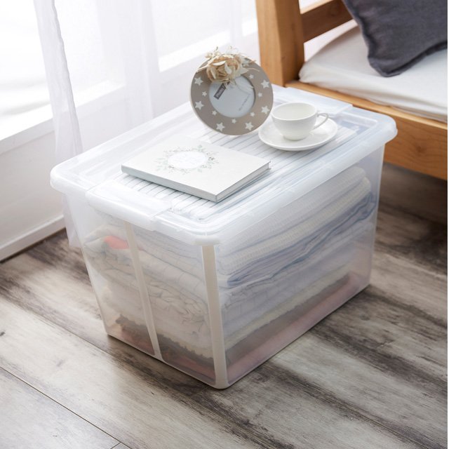 Plastic storage box Foldable Household Big Plastic Storage Box For Clothes Toys Kitchen Plastic Food Storage Boxes