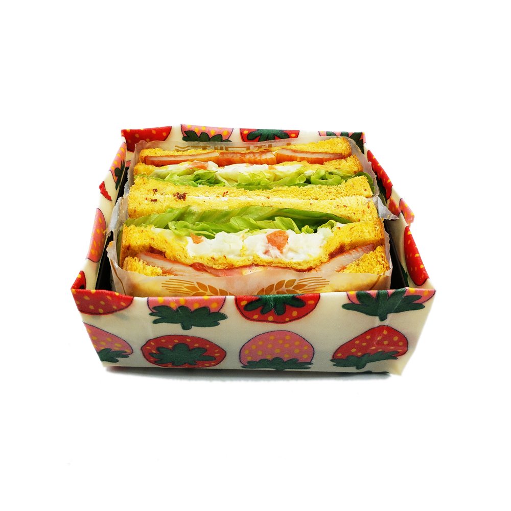 $1 FOR 3PCS!!! Eco friendly reusable organic sustainable plastic free food storage wrapper beeswax food wraps