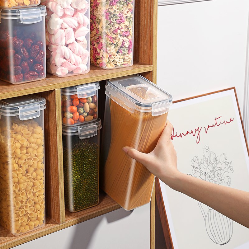 Custom Logo 24Pack Set Kitchen Storage Container Stackable Transparent With Airtight Lids Food Storage Box