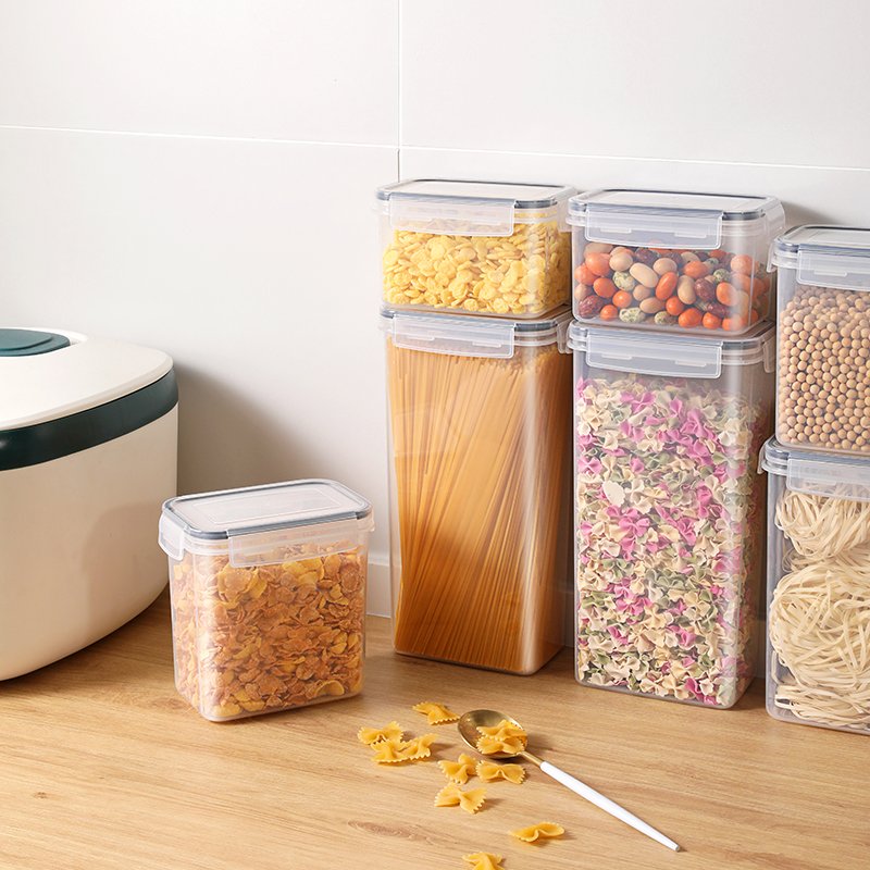 Custom Logo 24Pack Set Kitchen Storage Container Stackable Transparent With Airtight Lids Food Storage Box