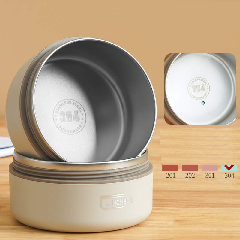 Portable 3pcs Food Warmer Container Stackable Stainless Steel Bento Box Thermal Insulated Lunch Box