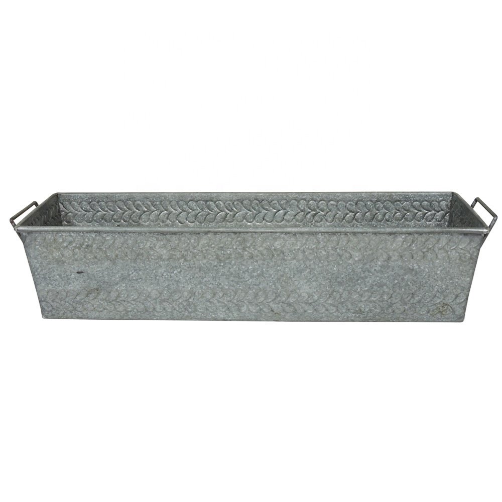Iron Metal Galvanized Ice Bucket food storage and container use in kitchen table top storage ice container