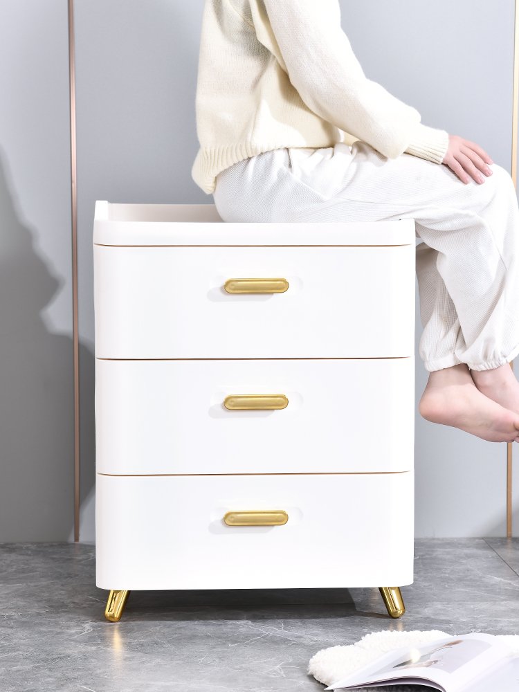 8002-2 Hot selling 2 layers plastic drawers cabinet organizers storage box