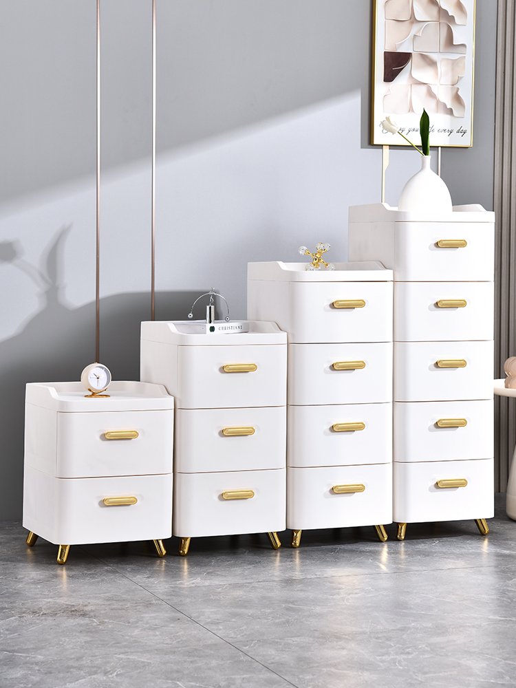 8002-2 Hot selling 2 layers plastic drawers cabinet organizers storage box