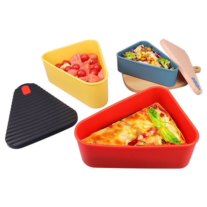 Custom Size Durable Reusable Microwavable Oven Safe Food Grade Silicone Food Storage Container Pizza Dough Proof Boxes With Lid