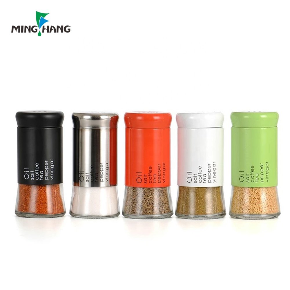 Wholesale Kitchen Food Storage Spice Jar 130ml 400ml 600ml 800ml Pepper Salt Spice Seasoning Glass Jar