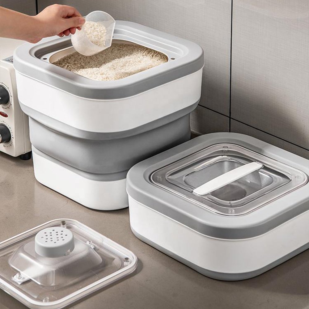 Hot Sale Rice Dispenser food Storage Containers Kitchen Cereal Storage for Moisture-proof to prevent grain from mildew