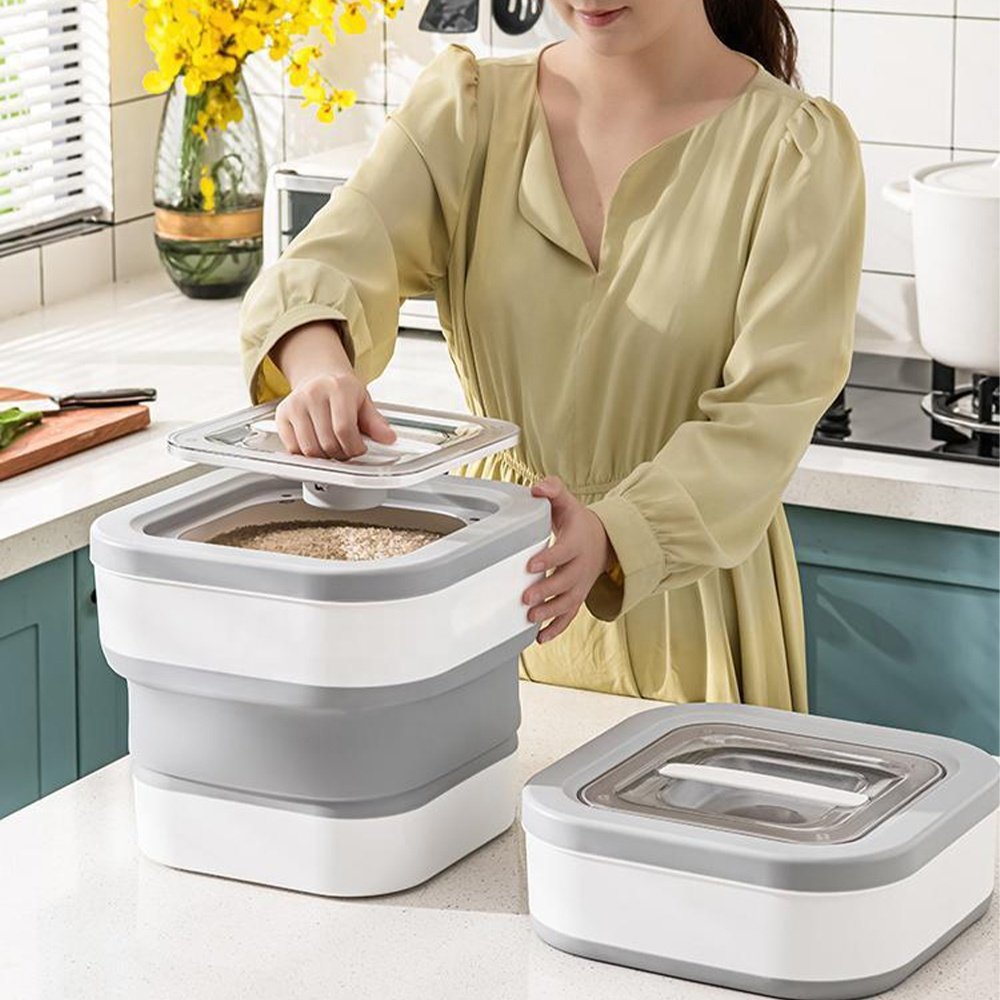 Hot Sale Rice Dispenser food Storage Containers Kitchen Cereal Storage for Moisture-proof to prevent grain from mildew