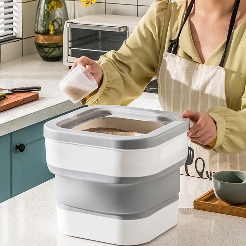 Hot Sale Rice Dispenser food Storage Containers Kitchen Cereal Storage for Moisture-proof to prevent grain from mildew