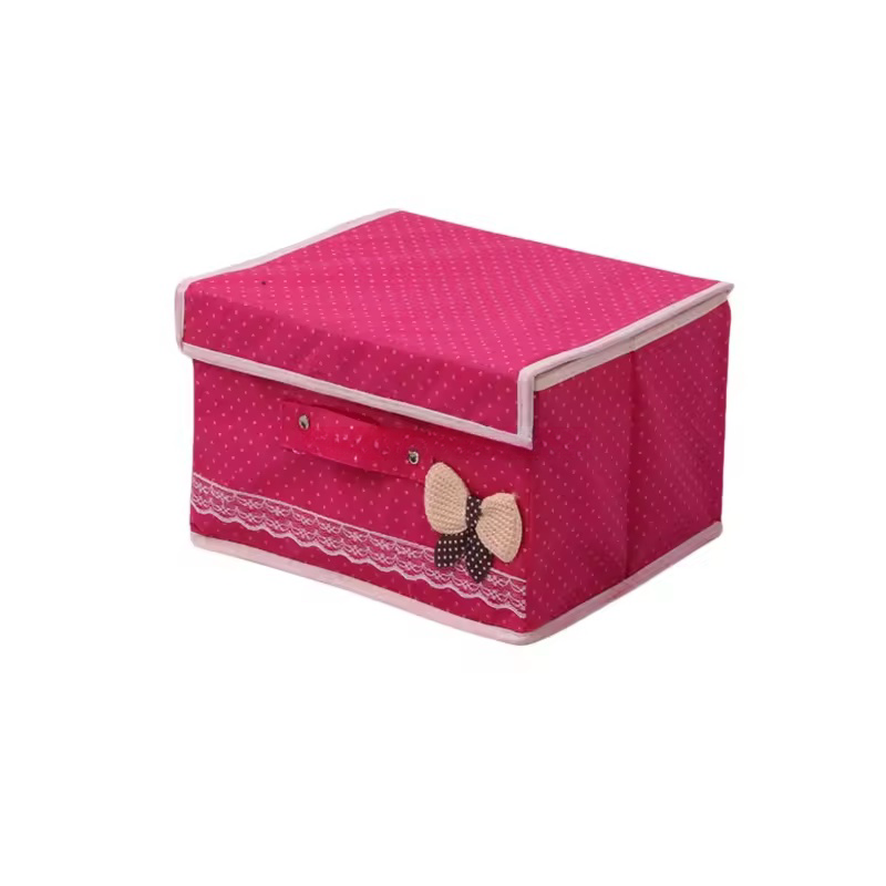 Collapsible storage box New non-woven multi-color storage box Family clothes and living room sundries can be folded storage box