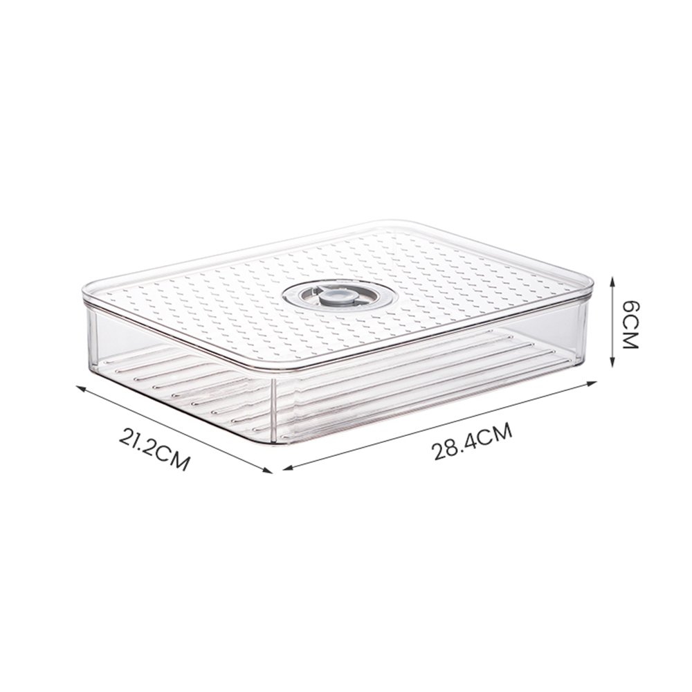 Stackable dumplings fridge crisper box food storage containers set with lids