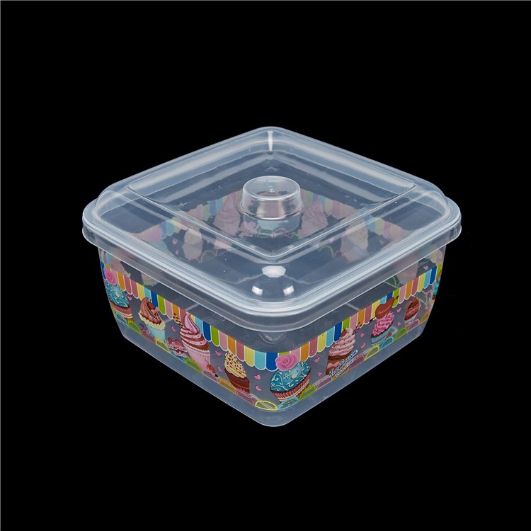 Microwavable Plastic Food Storage Boxes Sets With Airtight Locked Lids Set of 3pcs Crisper