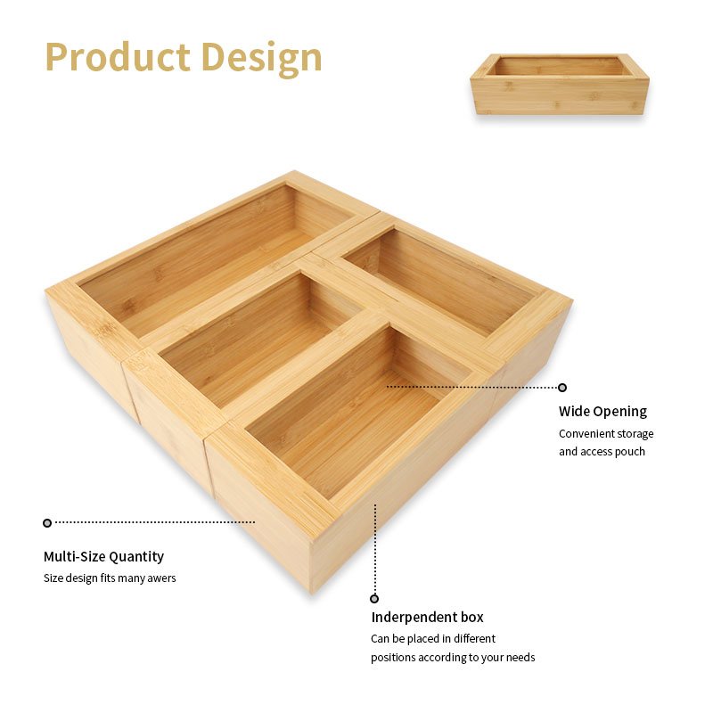 Bamboo Ziplock Bag Storage Organizer Food Storage Bag Organizer And Dispenser Compatible For Drawer