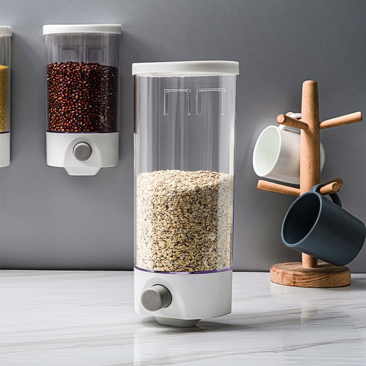 Cereal storage box Kitchen wall-mounted cereal storage jar Rice beans and beans sealed jar