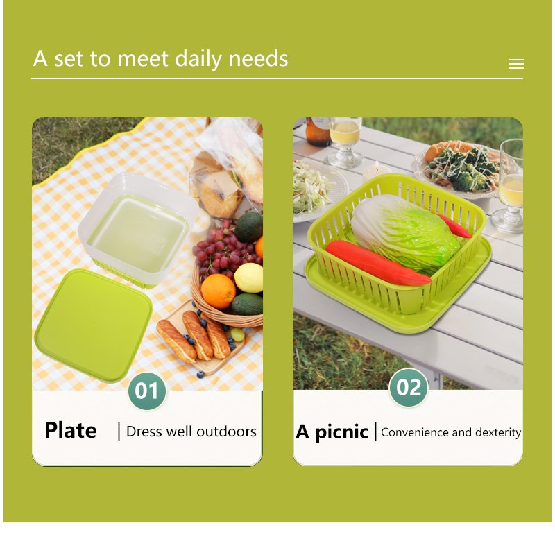 5 Compartment Durable BPA Free Plastic Meal Prep Containers with Lids Bento Box Reusable Food Storage Containers
