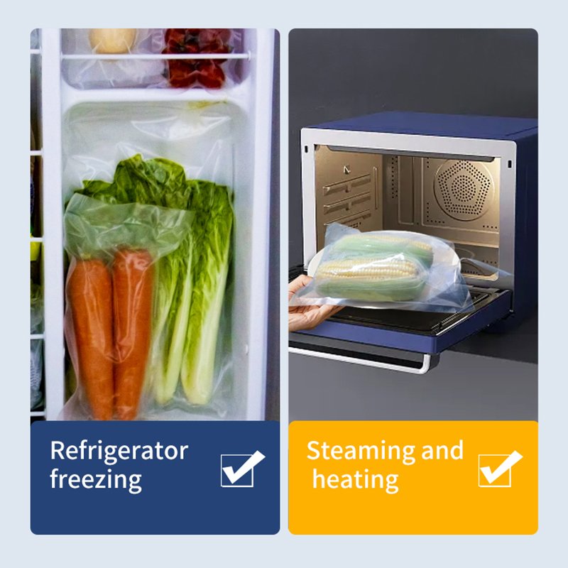 Custom transparent vacuum storage sealer bags food packaging vacuum seal bag packaging seal bag